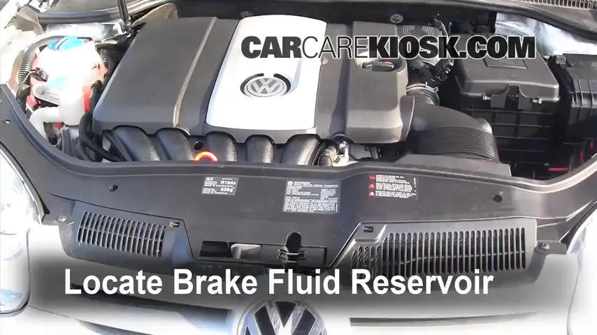 2008 Volkswagen Rabbit S 2.5L 5 Cyl. (2 Door) Brake Fluid Add Fluid